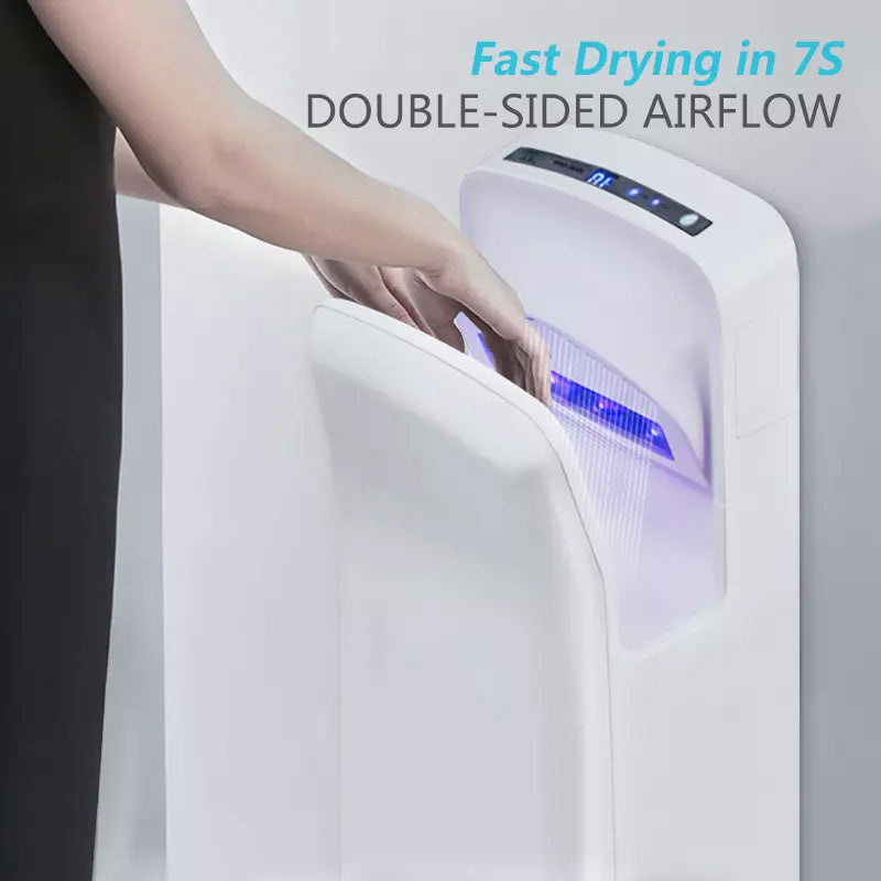 AK2006H Dual Flow Eco-Friendly High Efficient Jet Air Hand Dryer for Public Bathroom - Chefcoca