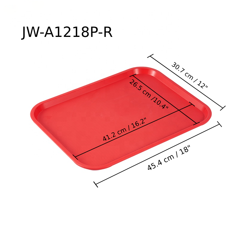 Red Fast food Tray, 12"x18", (JW-A1218P-R) - Chefcoca