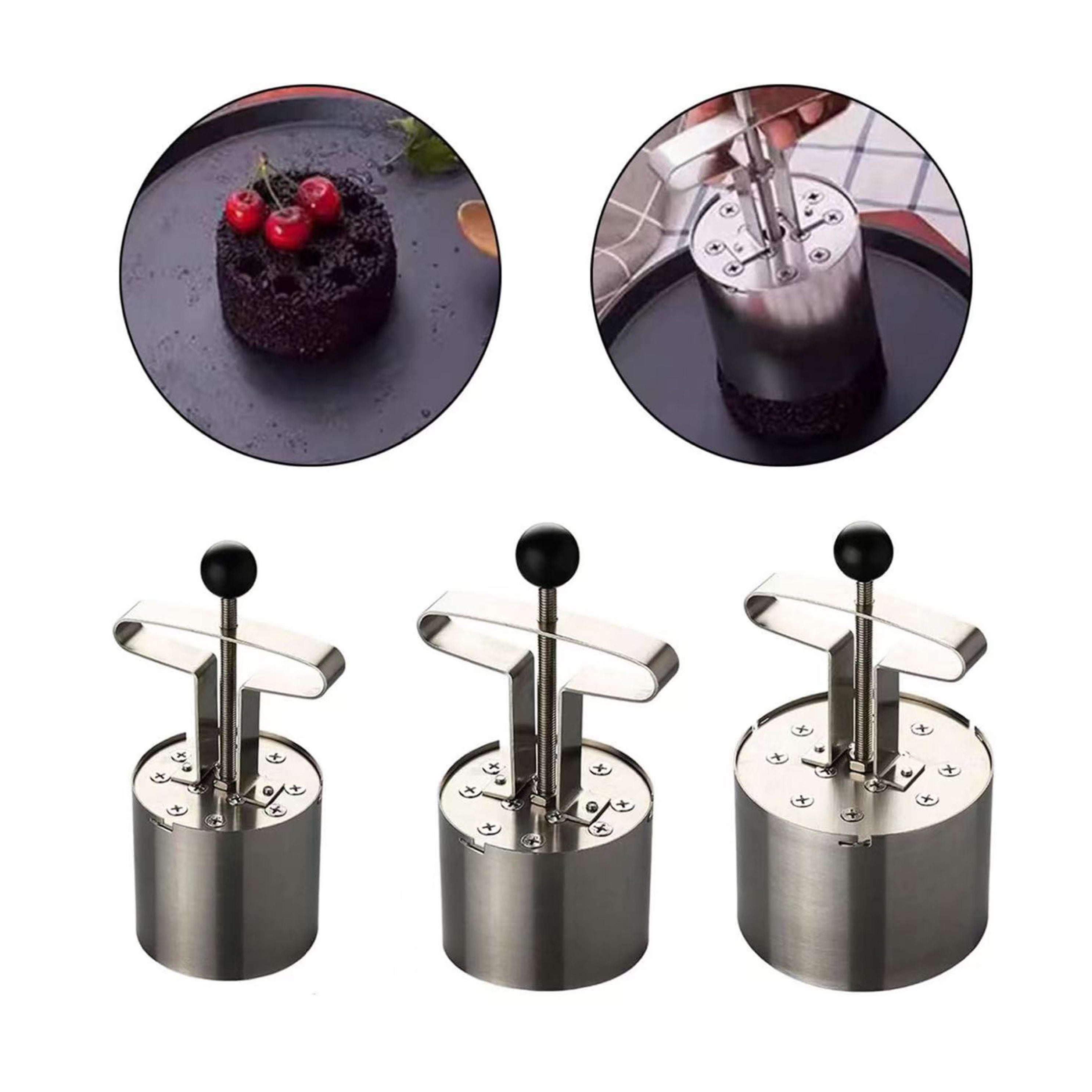 Chefco, HCM-10, Stainless Steel Honeycomb coal rice cake mold, Food Molding Mold Baking Cake Mold Tools