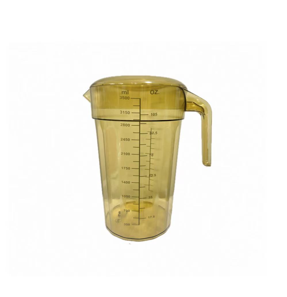 Sub-equip SE-2035B 聚碳酸酯水壶带盖量杯,琥珀色 3500ml