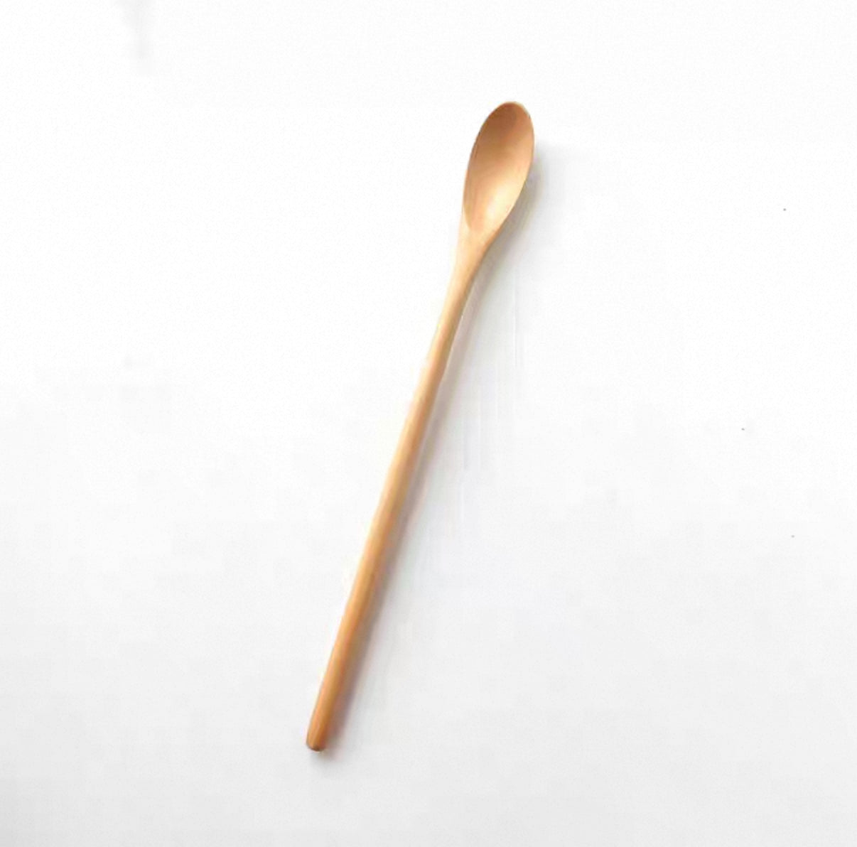 Slim Round Wooden Spoon with Long Handle (WS30-2) - Chefcoca