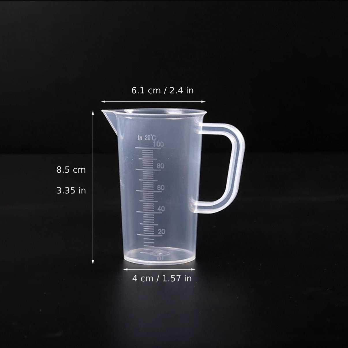 Mini Measuring Cup, 100ml (PP-100) - Chefcoca