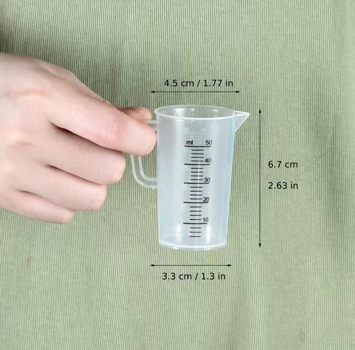 Mini Measuring Cup, 50ml (PP-50) - Chefcoca