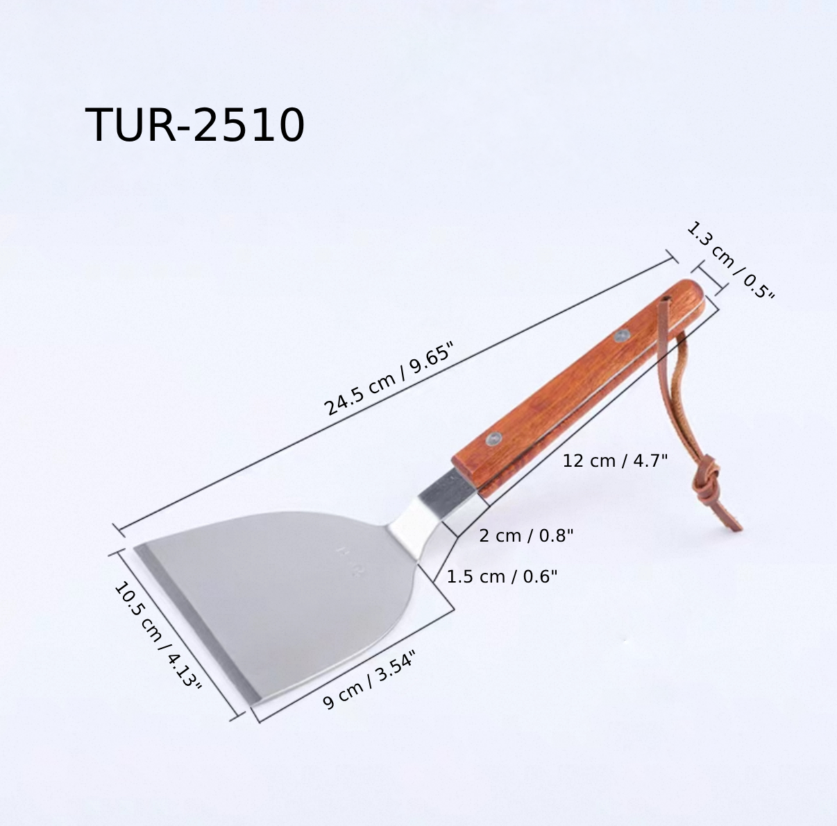 Teppanyaki Turner, 245mm*105mm (TUR-2510) - Chefcoca
