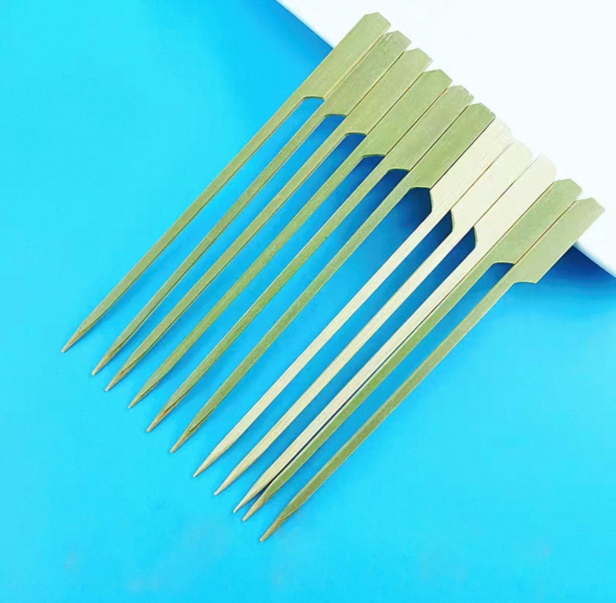 Flag Shaped Bamboo Skewers, 6"/15cm, 100pcs/pack(FBSK-15) - Chefcoca