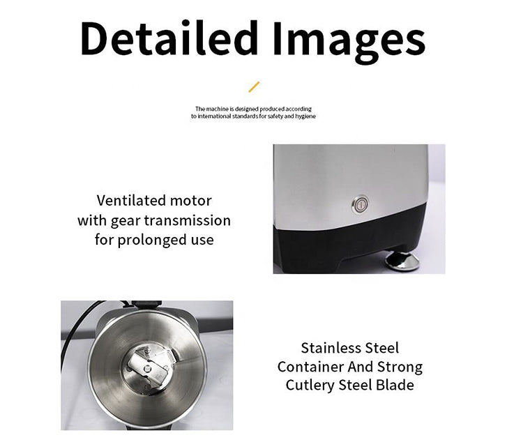 Stainless Steel Automatic Food and beverage ice shavings machine / 3L - Chefcoca