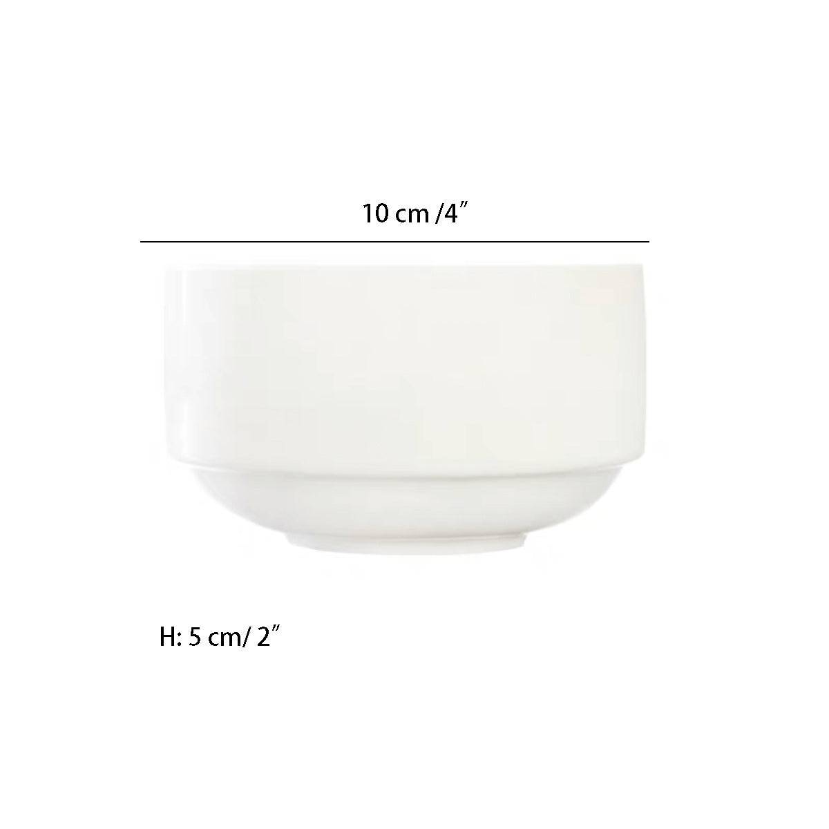 White Melamine Small Bowl (J139400) - Chefcoca