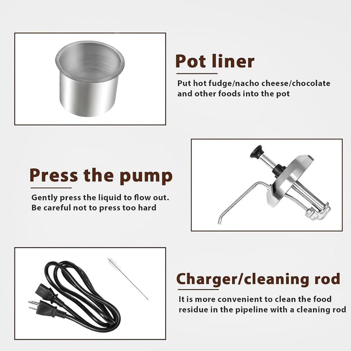 Single Pump Sauce Heater/Single Sauce Pot Warmer - Chefcoca