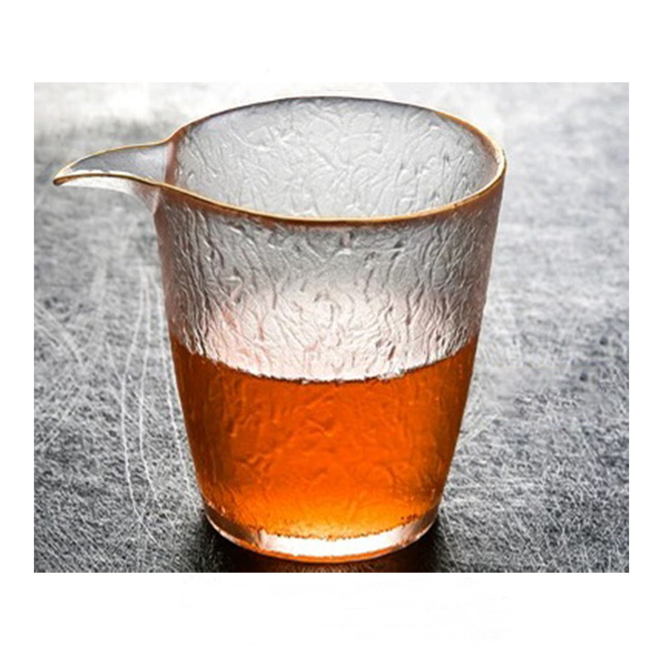 250ML,Glass Tea Maker with Gold Rim, Japanese Style, Teaware, 12PCS (JS09G) - Chefcoca