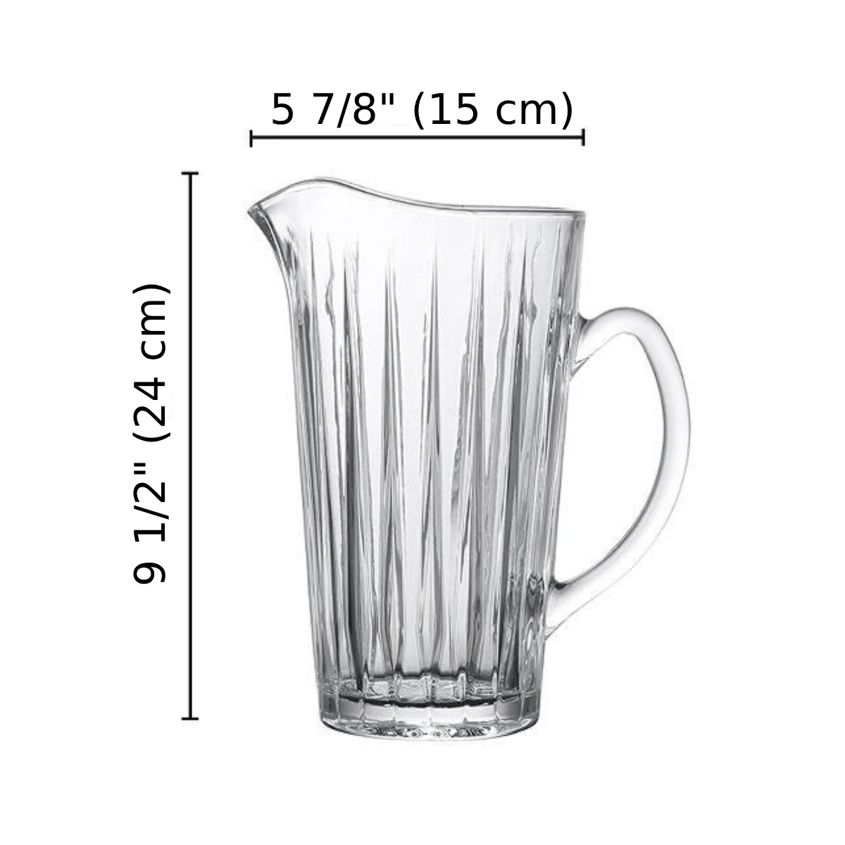 PC Water Pitcher, 1.9L/65oz, CLEAR - Chefcoca