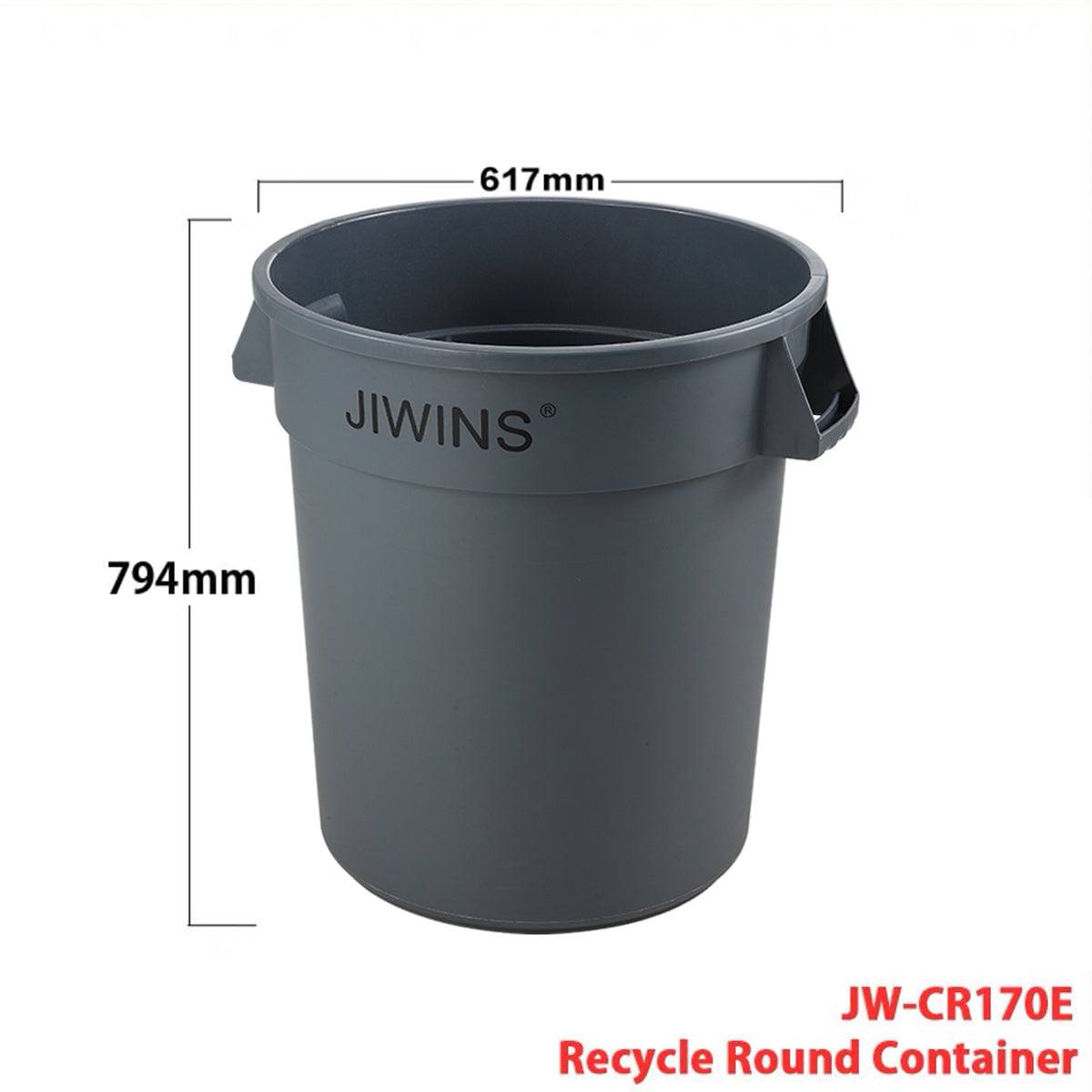 Heavy-Duty Round Trash Can, Lids are sold separately - Chefcoca