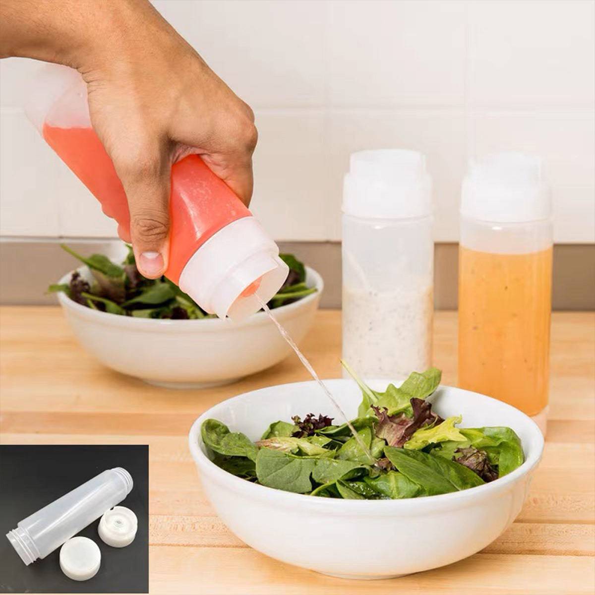 Dual-way First In First Out Squeeze Bottle - Chefcoca