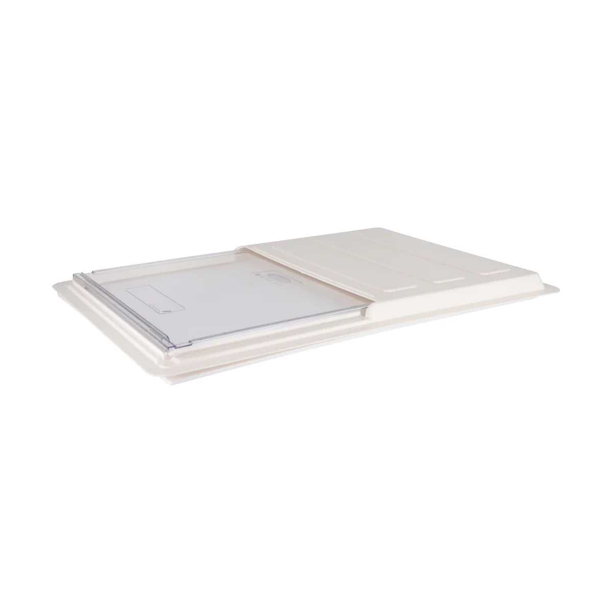 Sliding Lid to Suit 26" x 18 " Food Storage box , White (25.5" x 17.5"x 1.3"H) (P-086) - Chefcoca