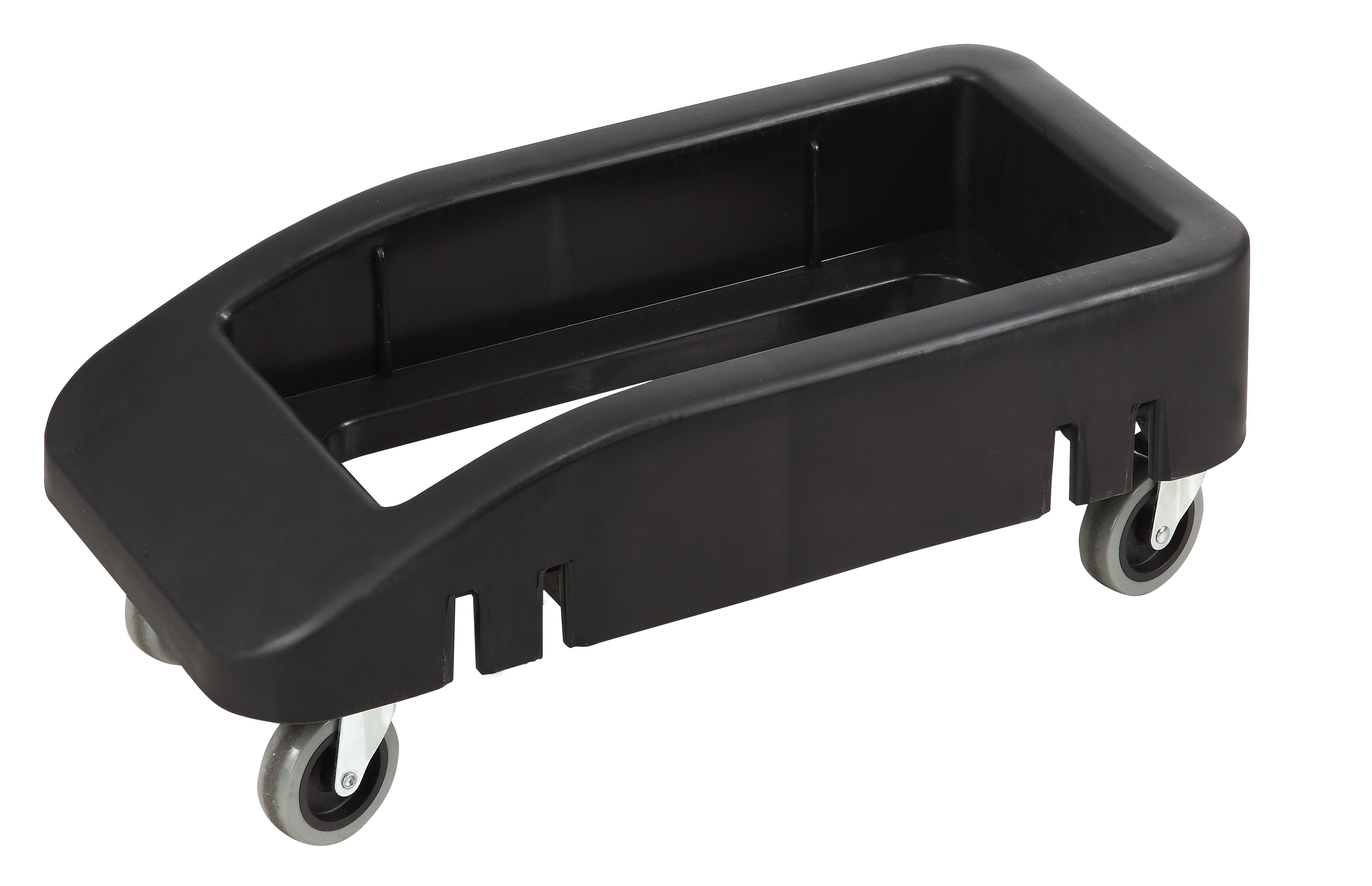 Single Compartment Dolly, for slender trash cans, Black (JW-SD2312) - Chefcoca