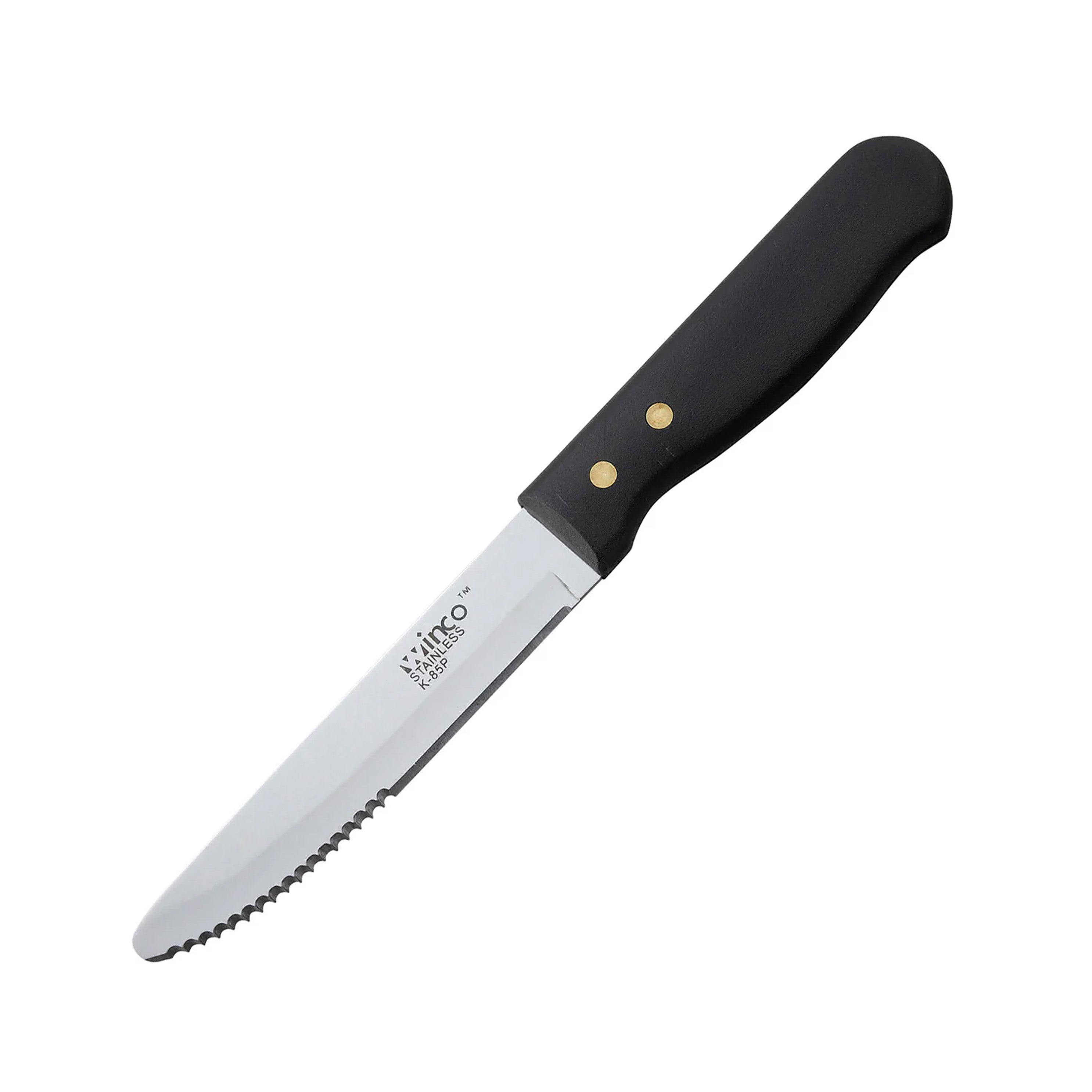 K-85P - Jumbo Steak Knives, 5" Blade, Round Tip - Chefcoca