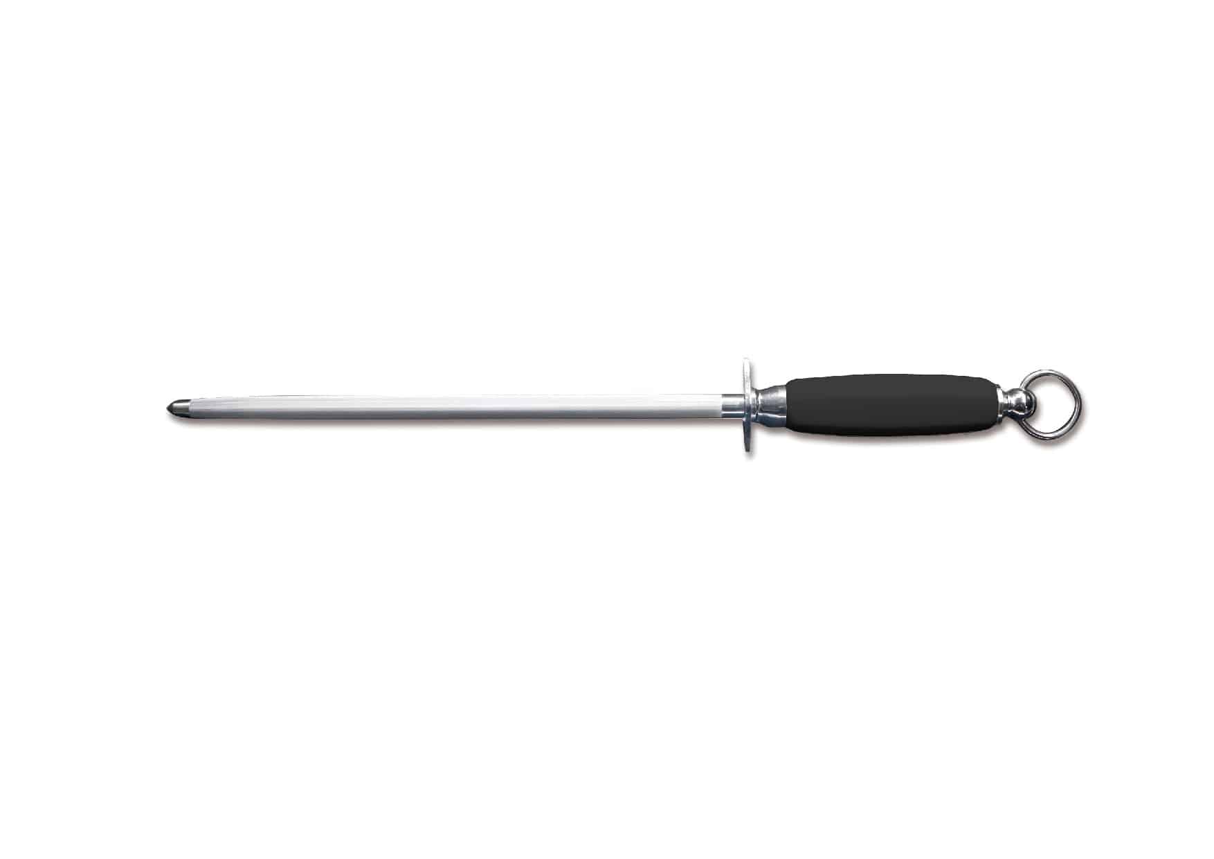 Sub-Equip High Carbon Sharpening Steel Quick Sharpening Rod Oval Shape steel - 12"L (KSY-122) - Chefcoca