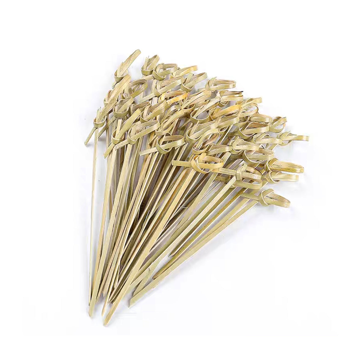 Knotted Bamboo Skewers 100 pcs/bag (9cm-18cm) - Chefcoca