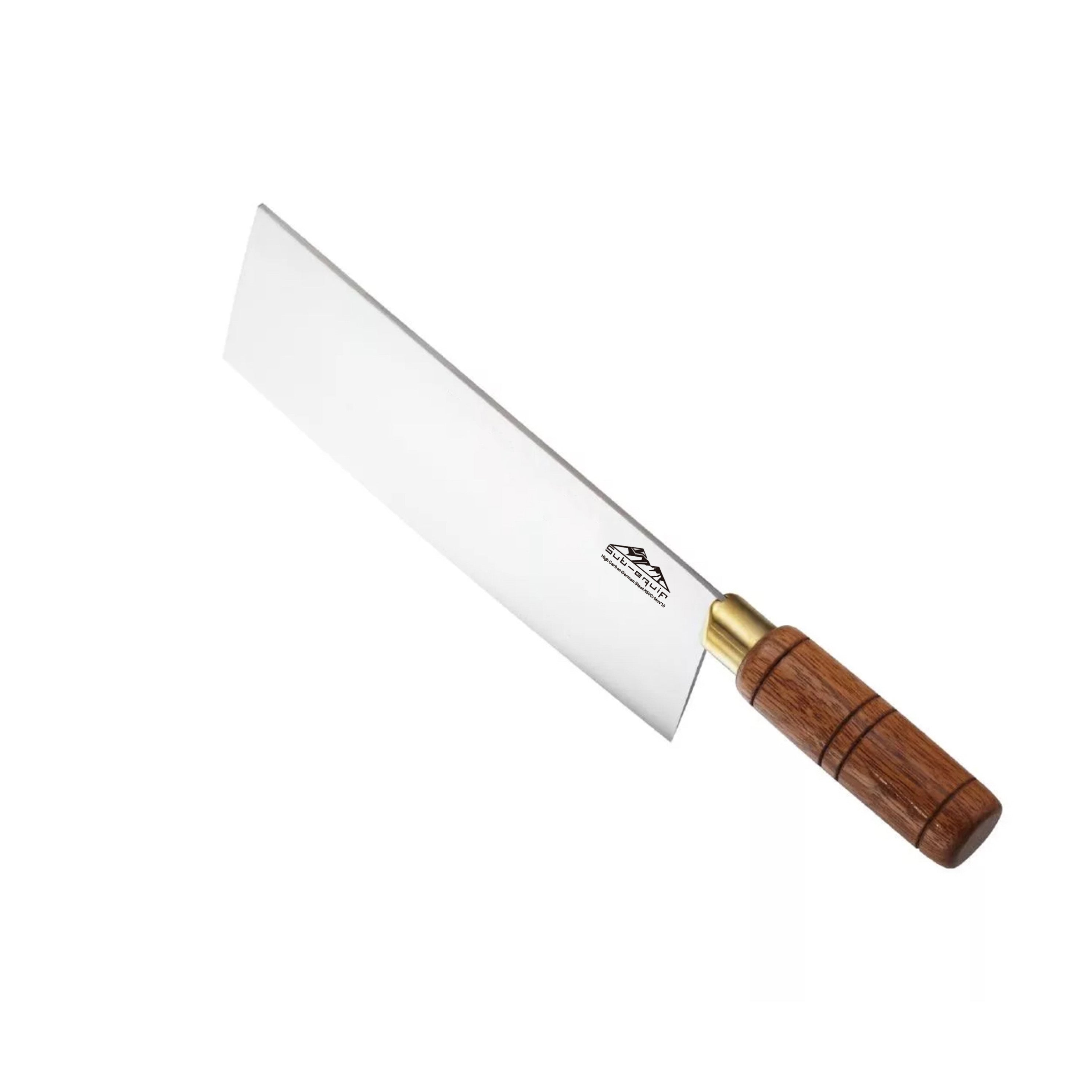 Sub-equip, Chinese Chef's Knife, high-carbon steel blade with wooden Handle (KC-795) - Chefcoca