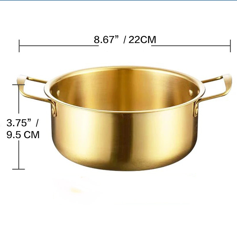 Ramen Pot, Stainless Steel Korean Ramen Cooking Pot - Chefcoca