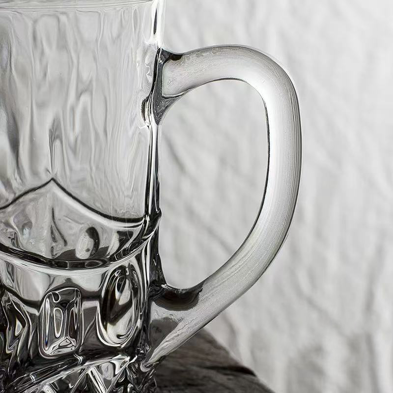 Chefco, Elegant crystal glass mugs, beer glass, 587 ML ( KTZB320) - Chefcoca