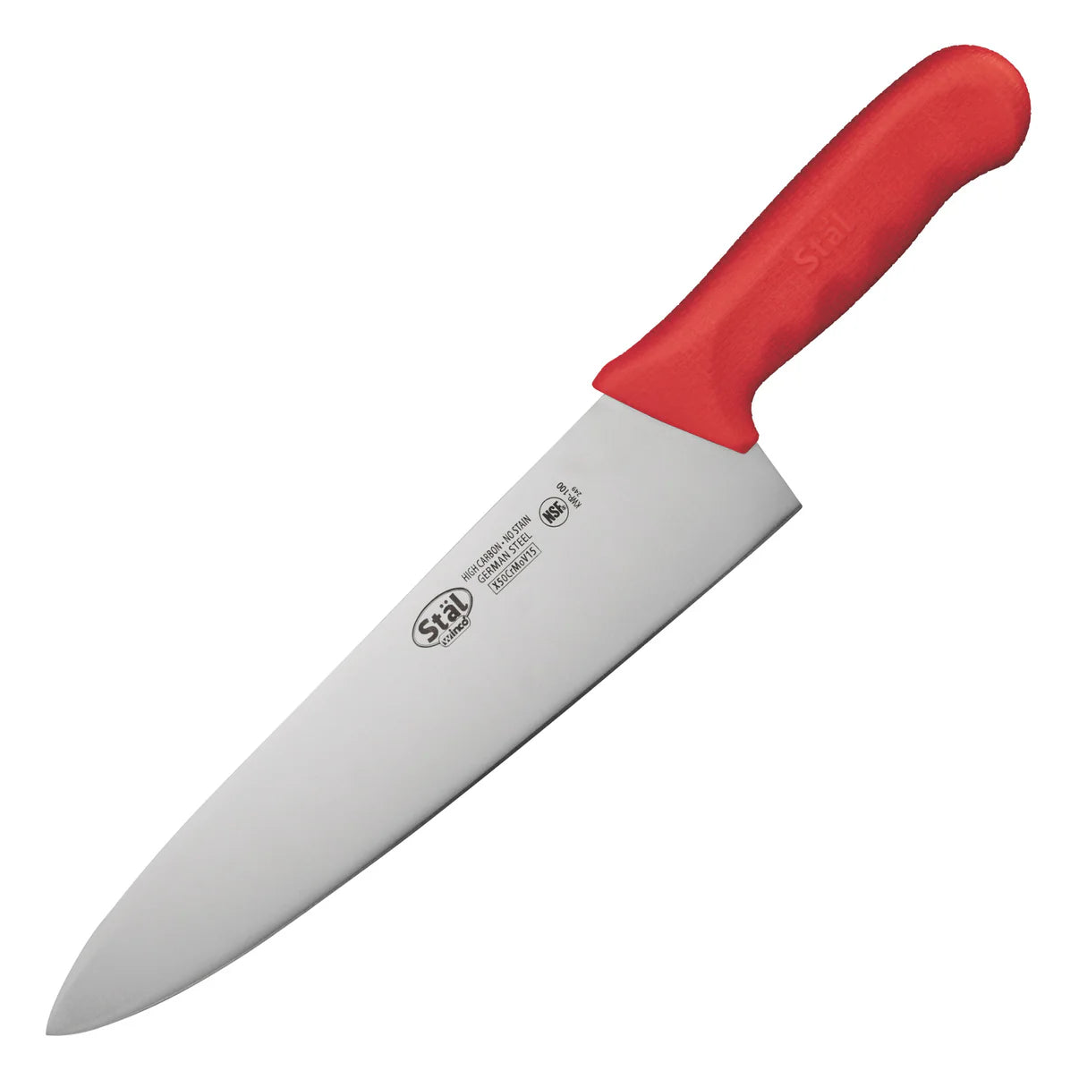 KWP-100R - Stäl 10" Chef's Knife - Red - Chefcoca