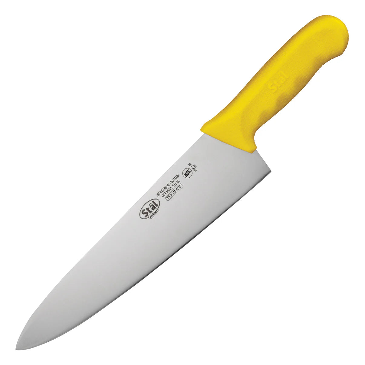 KWP-100Y - Stäl 10" Chef's Knife - Yellow - Chefcoca