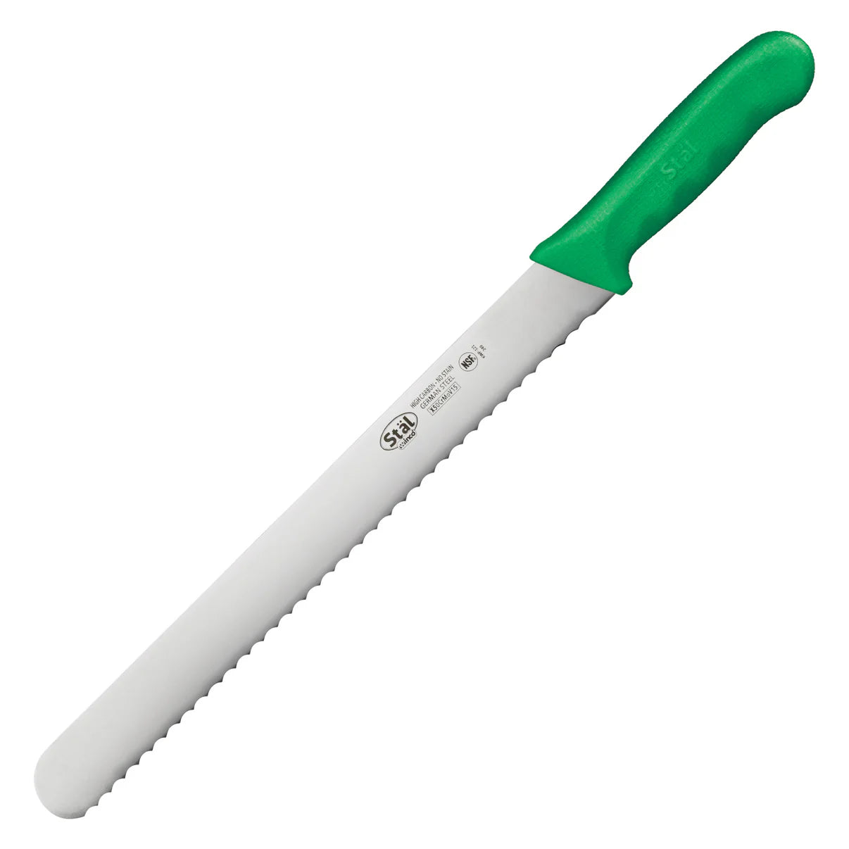 KWP-121G - Stäl 12" Wavy Edge Slicer - Green - Chefcoca