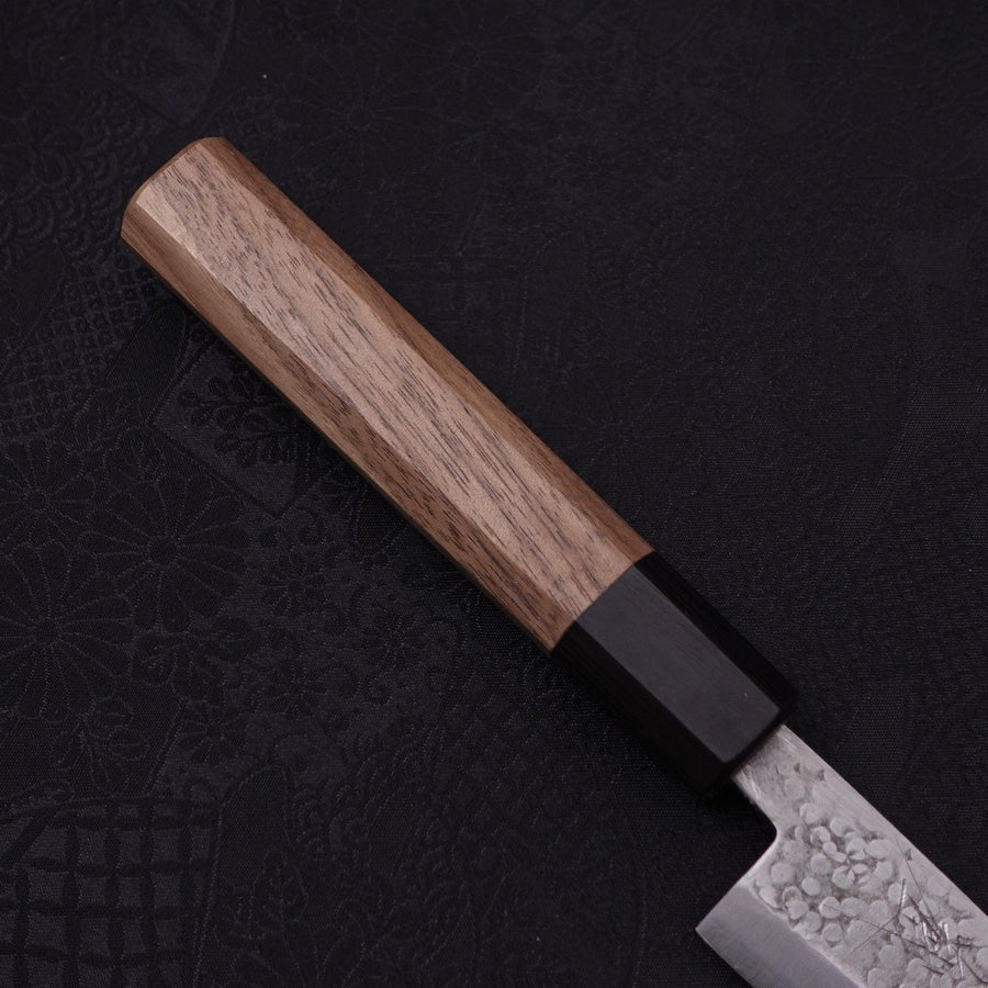 MUSASHI Kaisaki Silver Steel #3 Tsuchime Walnut Handle 120mm (011-120) - Chefcoca