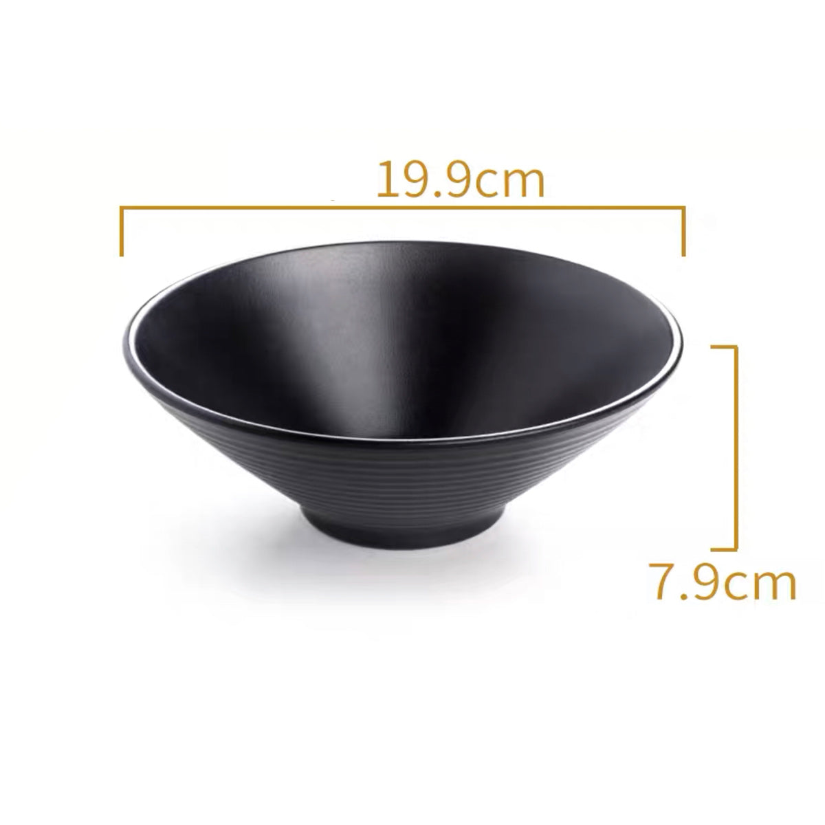 Parallel Lines Tapered Melamine Bowl (LJB008,LJB009) - Chefcoca