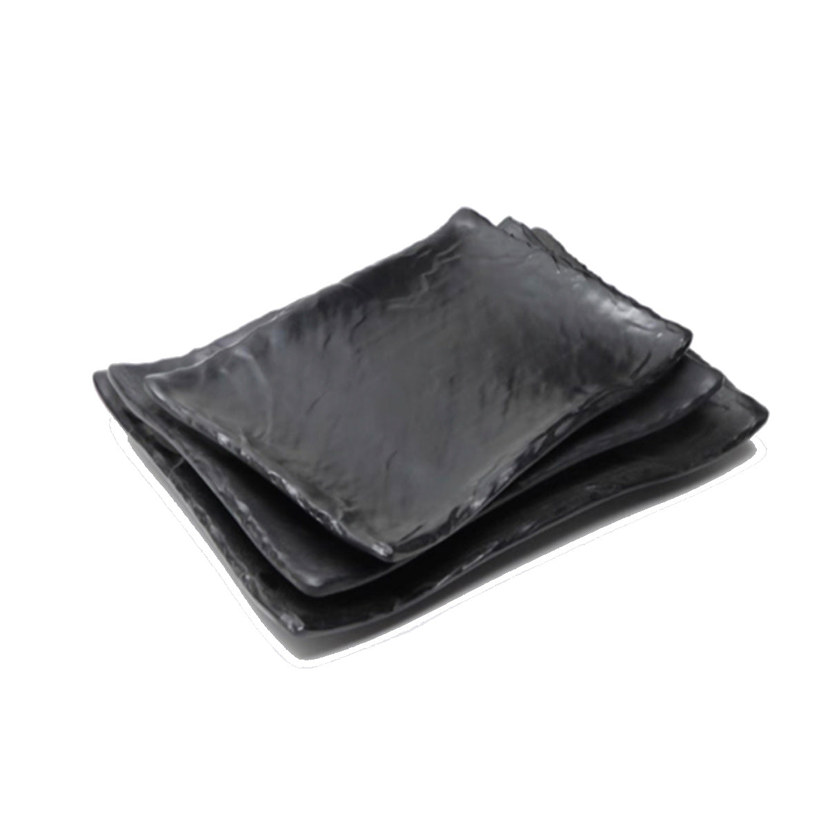Wavy Stone Style Slab Melamine Plate (M415020B-M415022) - Chefcoca