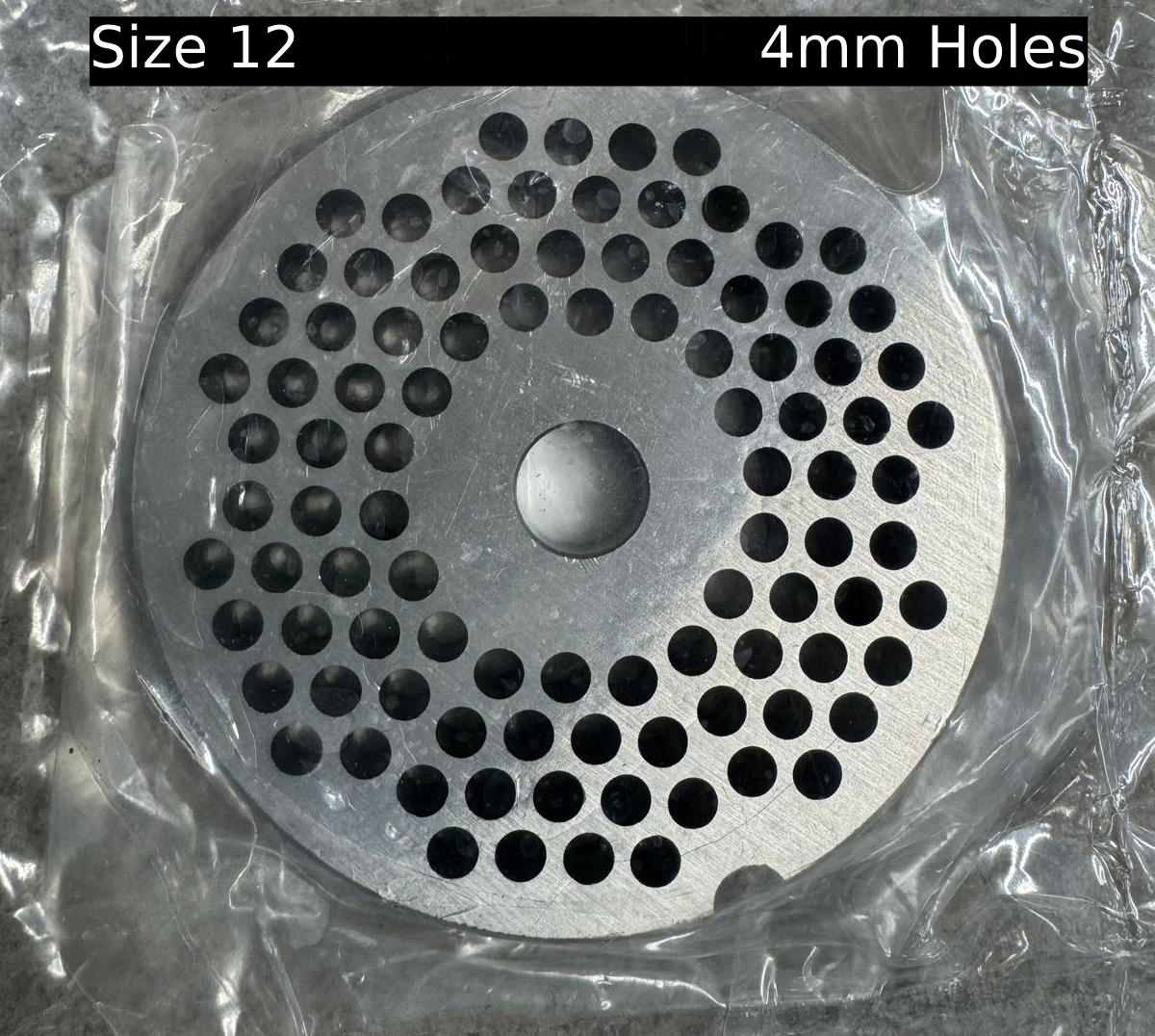 Chefco, #12 Meat Grinder Plate 4mm Holes (MG-1204MM) - Chefcoca