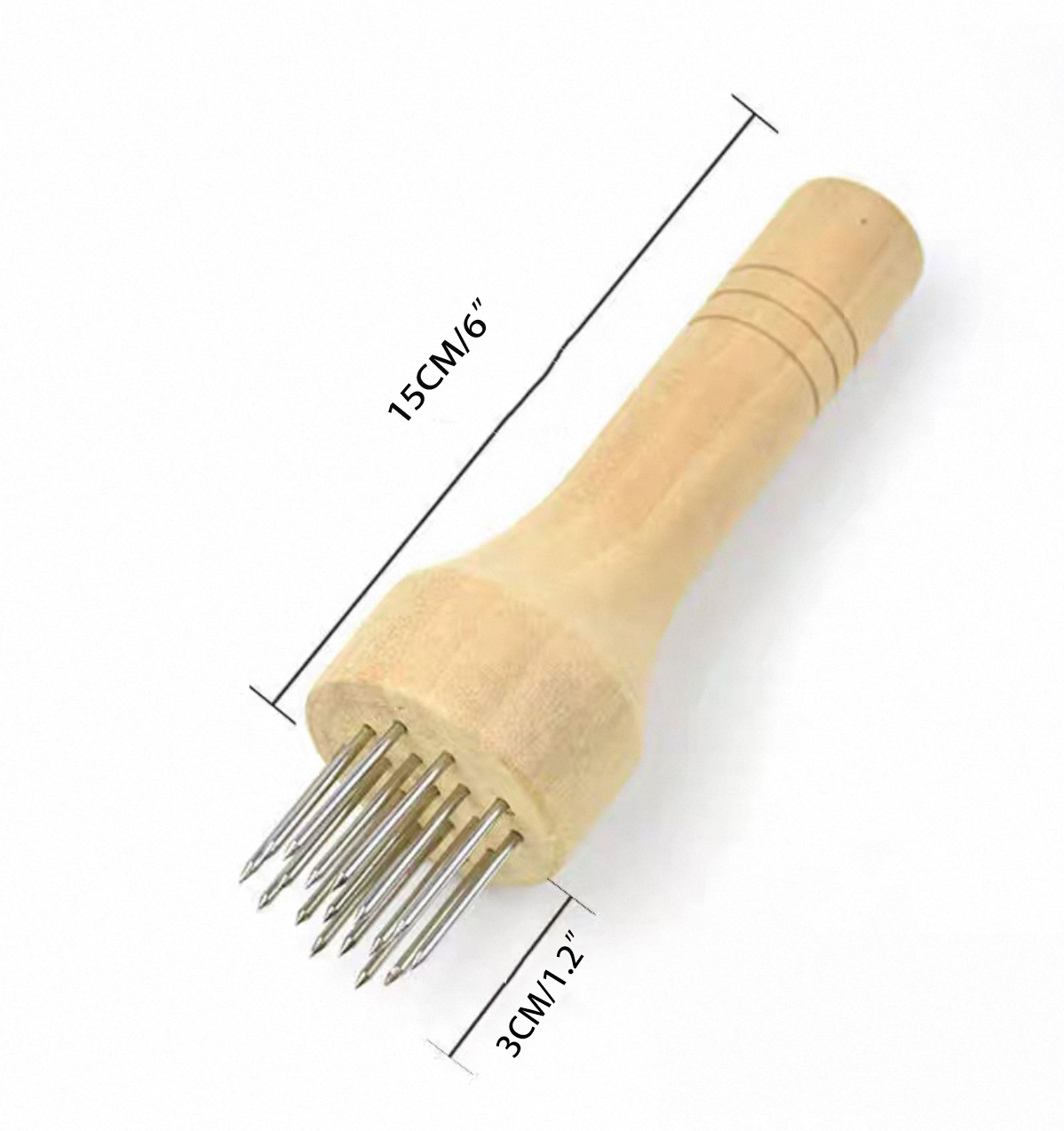 CHEFCO,MET-17,Wooden Handle Meat Tenderizer - Chefcoca