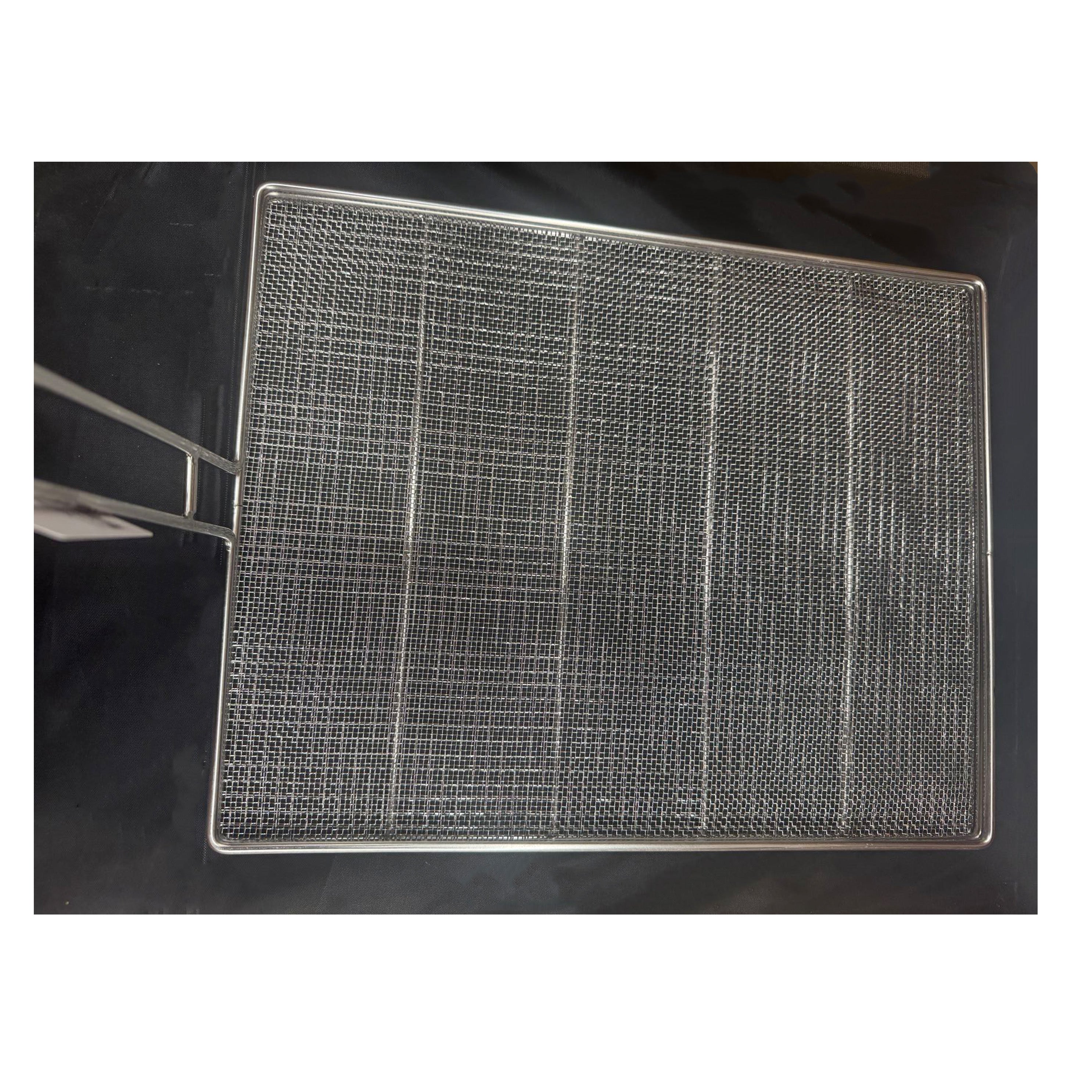 Stainless Steel Mesh Deep Fryer Filter/ Screen with handle, 14.5" x 11.6"