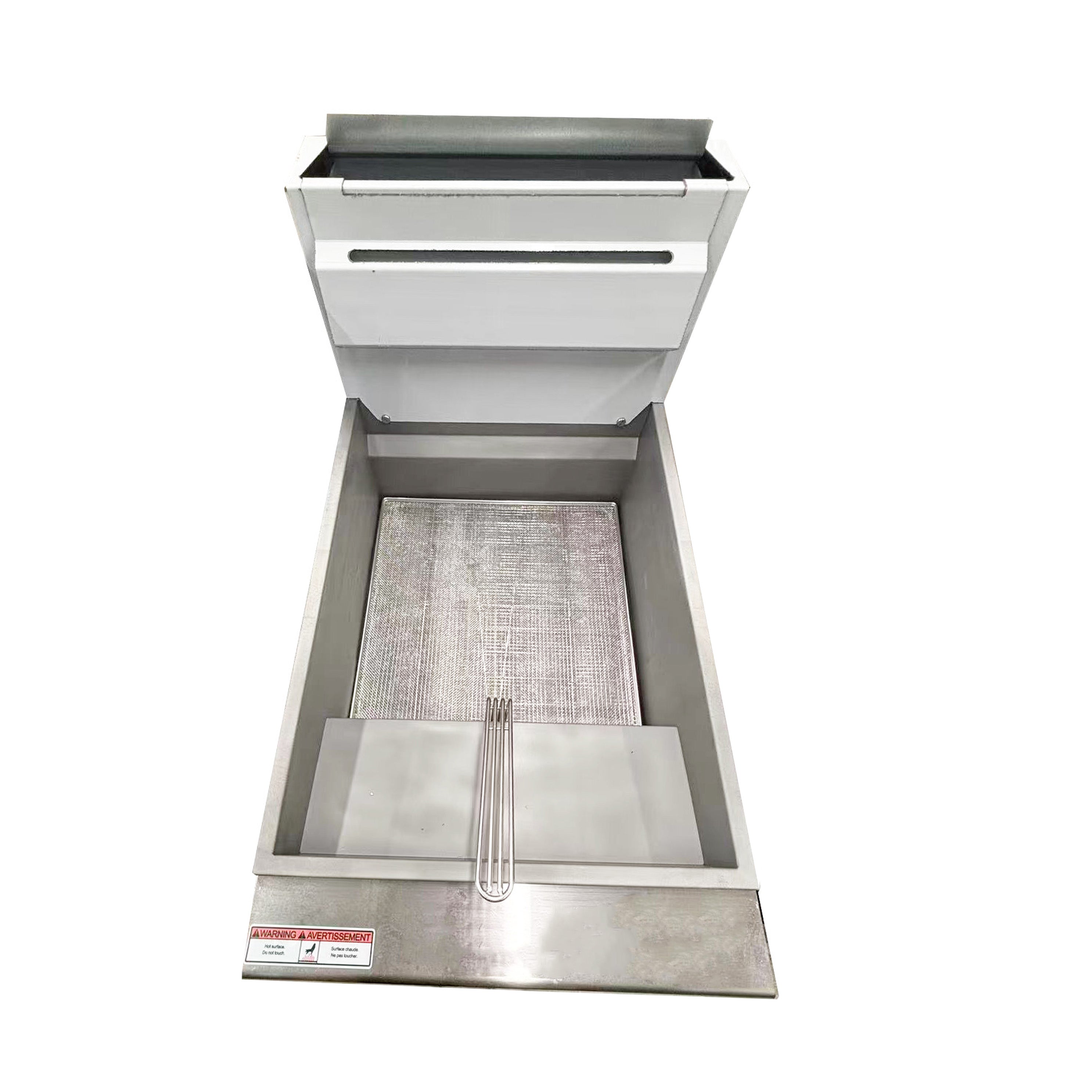Stainless Steel Mesh Deep Fryer Filter/ Screen with handle, 17.5" x 17.5"