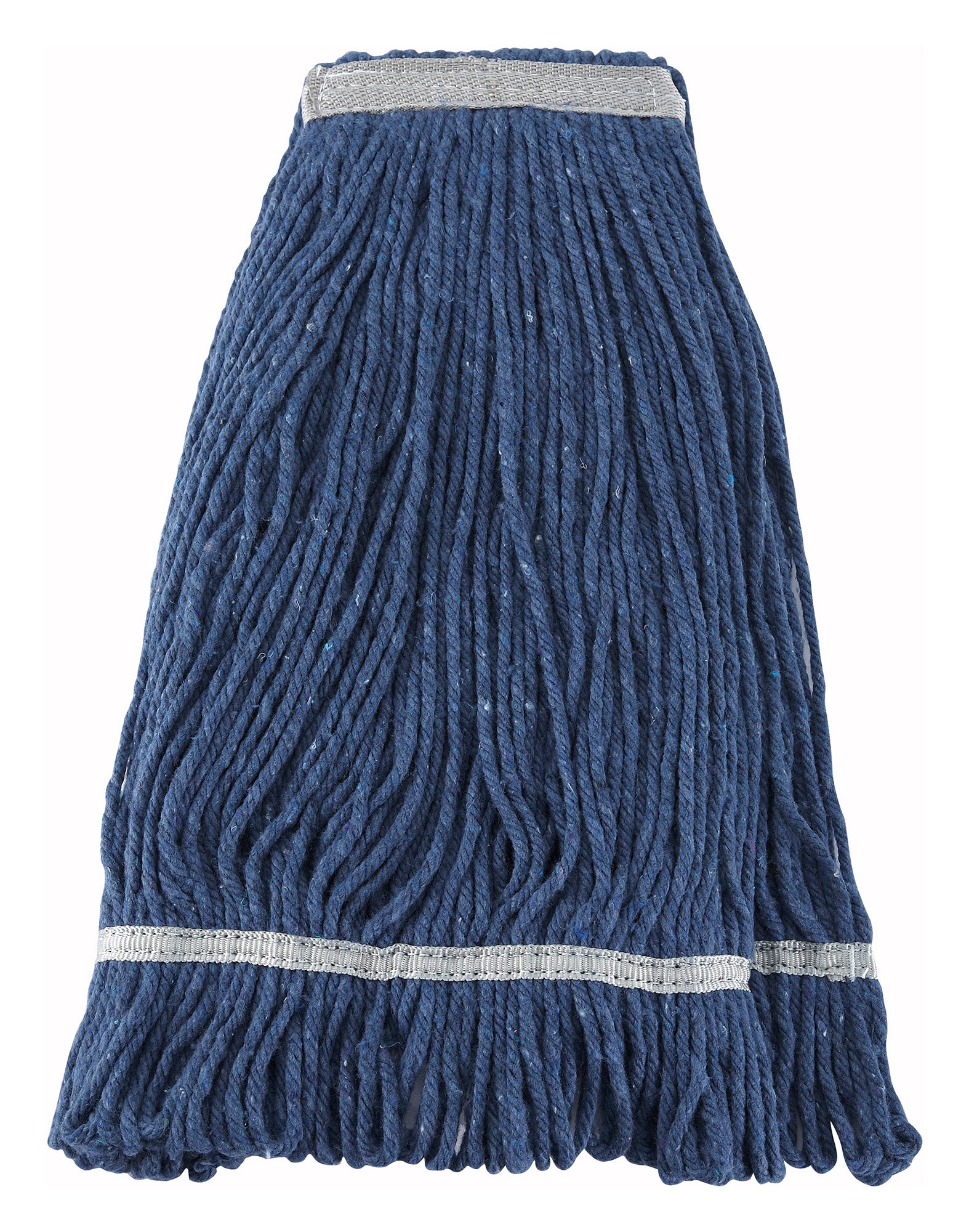 Premium Cotton-Poly Blend Looped End Wet Mop Head - Blue - 24oz/600g - Chefcoca
