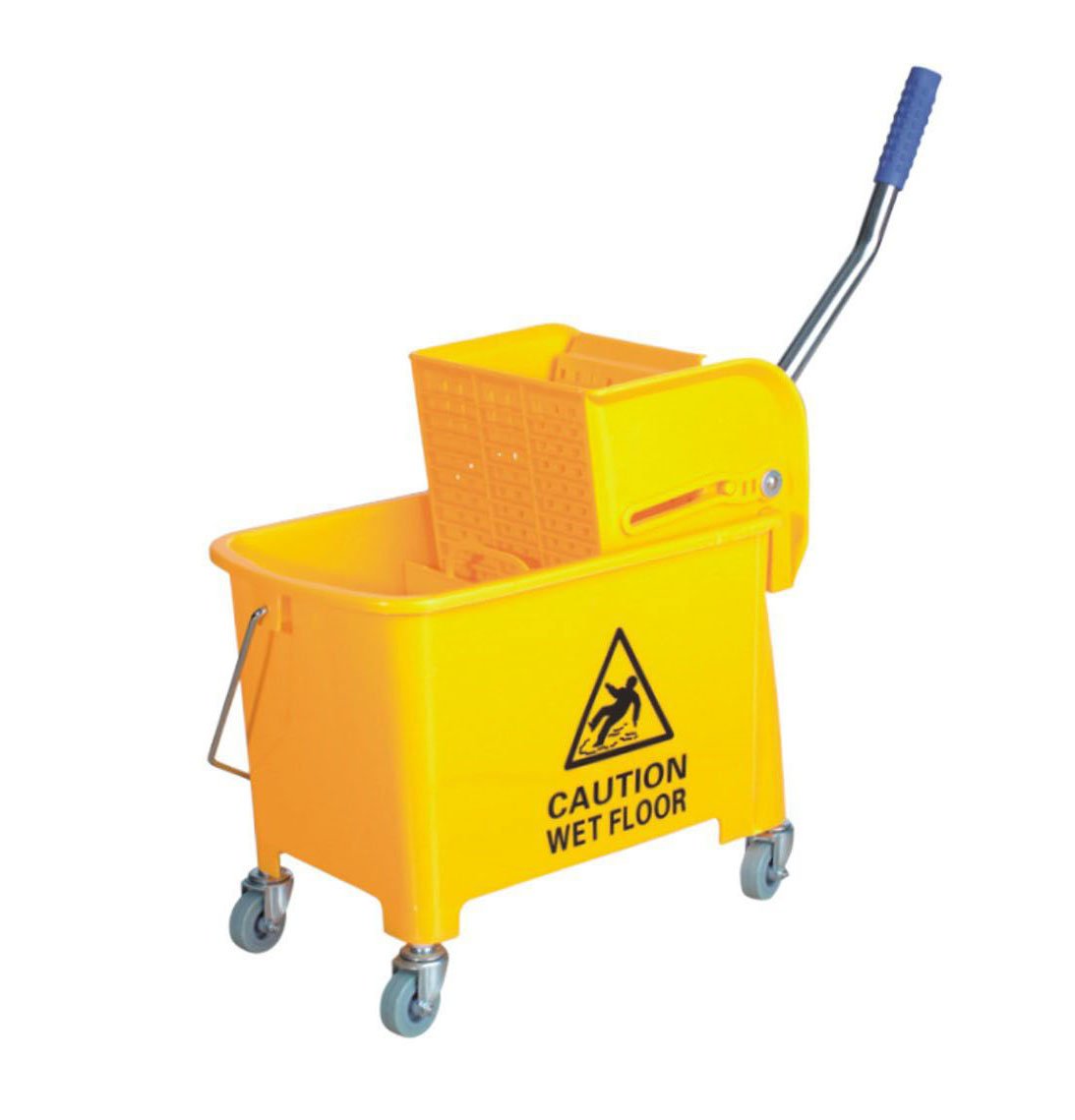 Mop Bucket with Wringer 20L/5.2 Gallon, Yellow - Chefcoca
