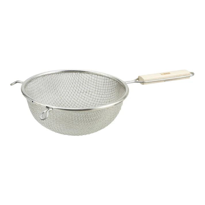 Winco 8" Double Fine Mesh Strainer - Chefcoca