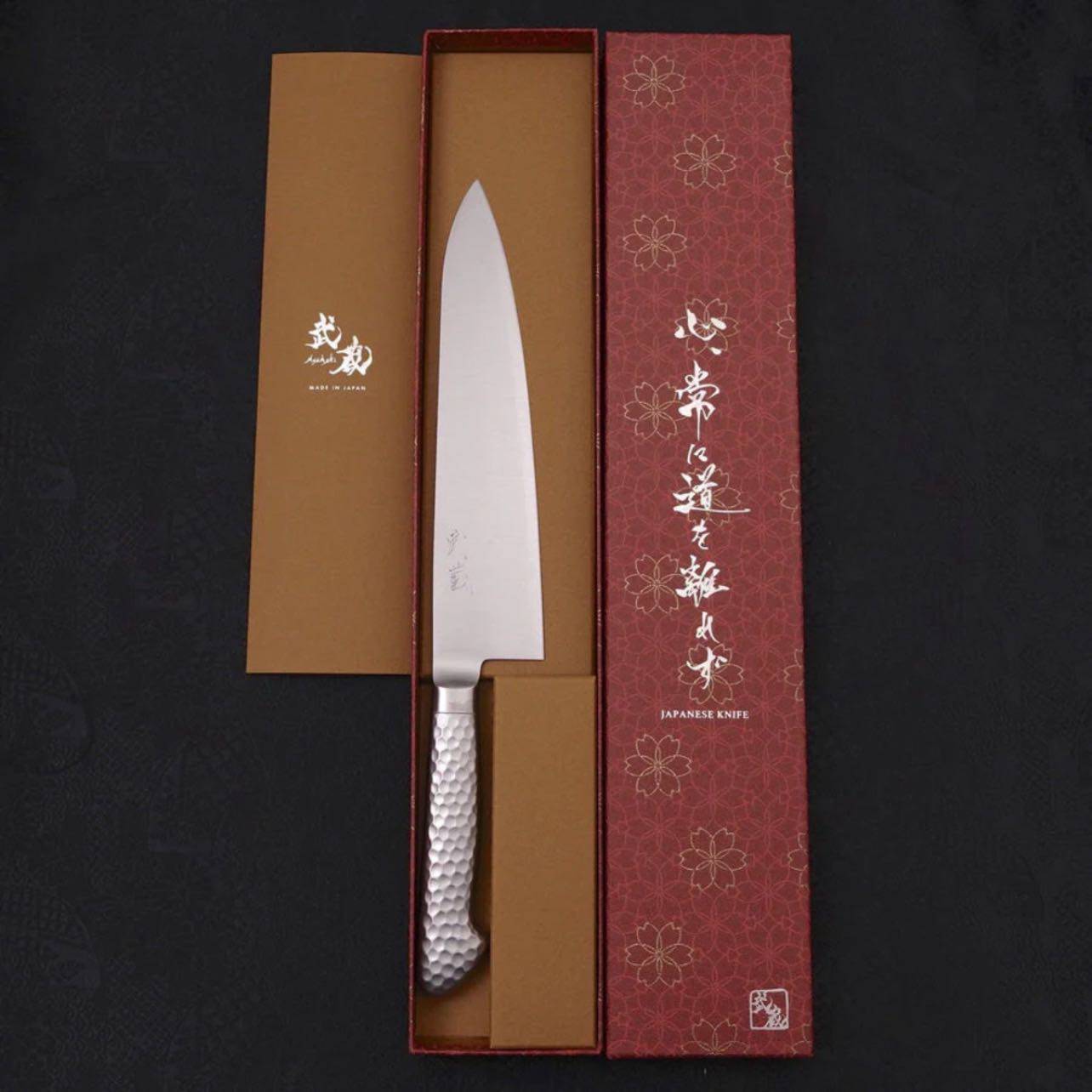 MUSASHI Gyuto VG-5 Polished Western Handle 240mm (311-240) - Chefcoca