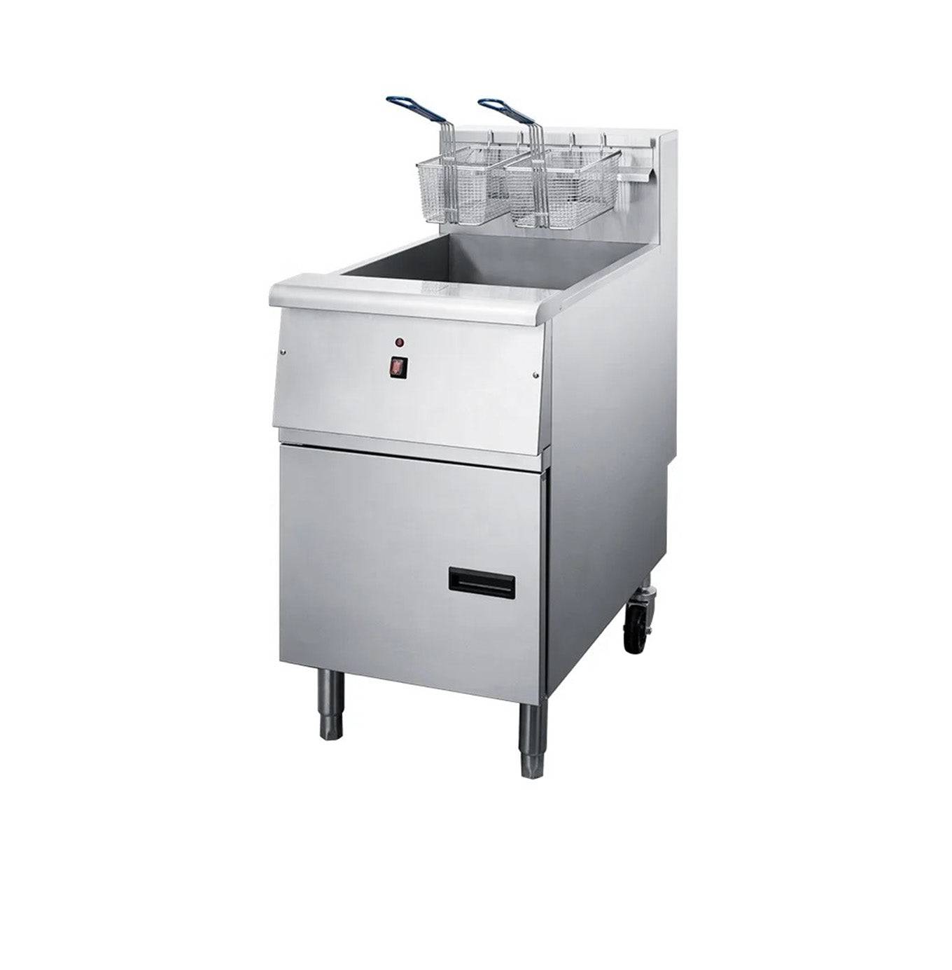 Commercial Professional 12KW Vertical 2 Basket Fried Furnace Electric Deep Fryer (NTG14E) - Chefcoca