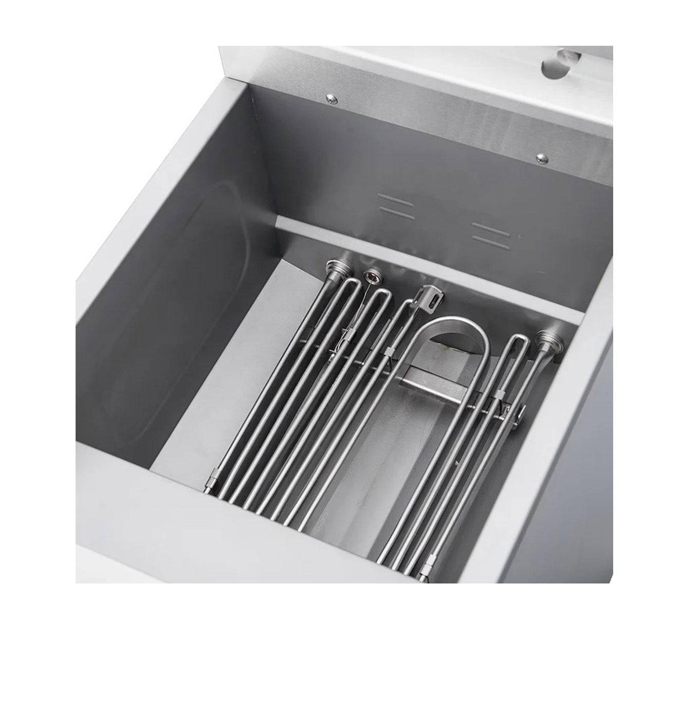 Commercial Professional 12KW Vertical 2 Basket Fried Furnace Electric Deep Fryer (NTG14E) - Chefcoca