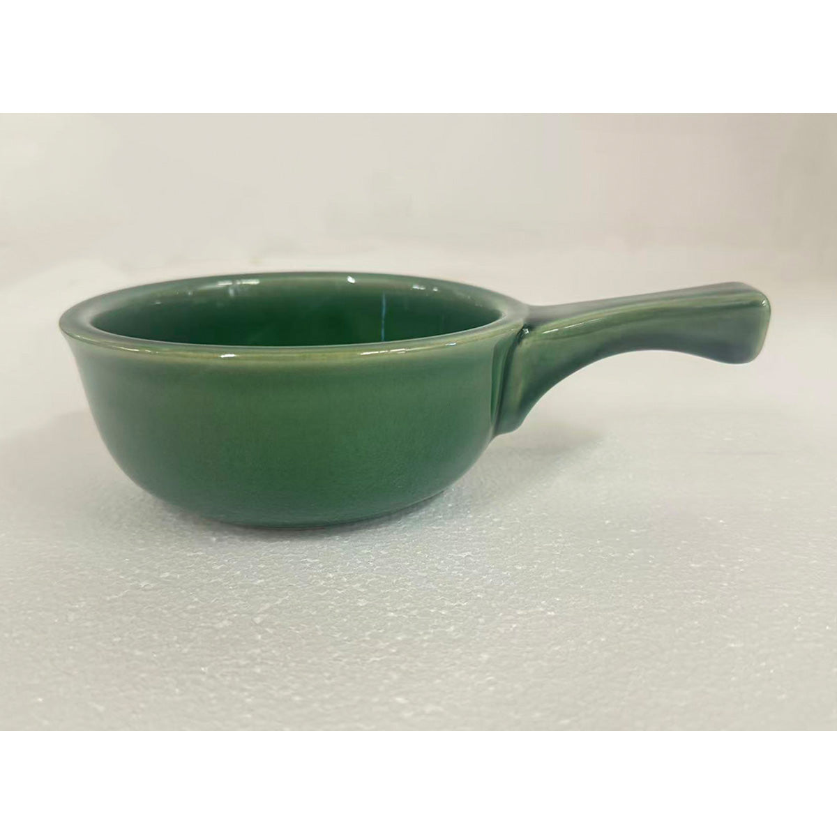 Chefco, OSC-15-H,Onion Soup Crock with Handle, 15 oz,Jade