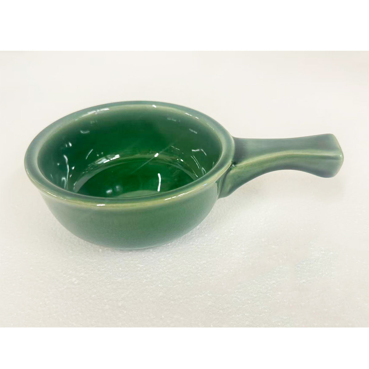Chefco, OSC-15-H,Onion Soup Crock with Handle, 15 oz,Jade
