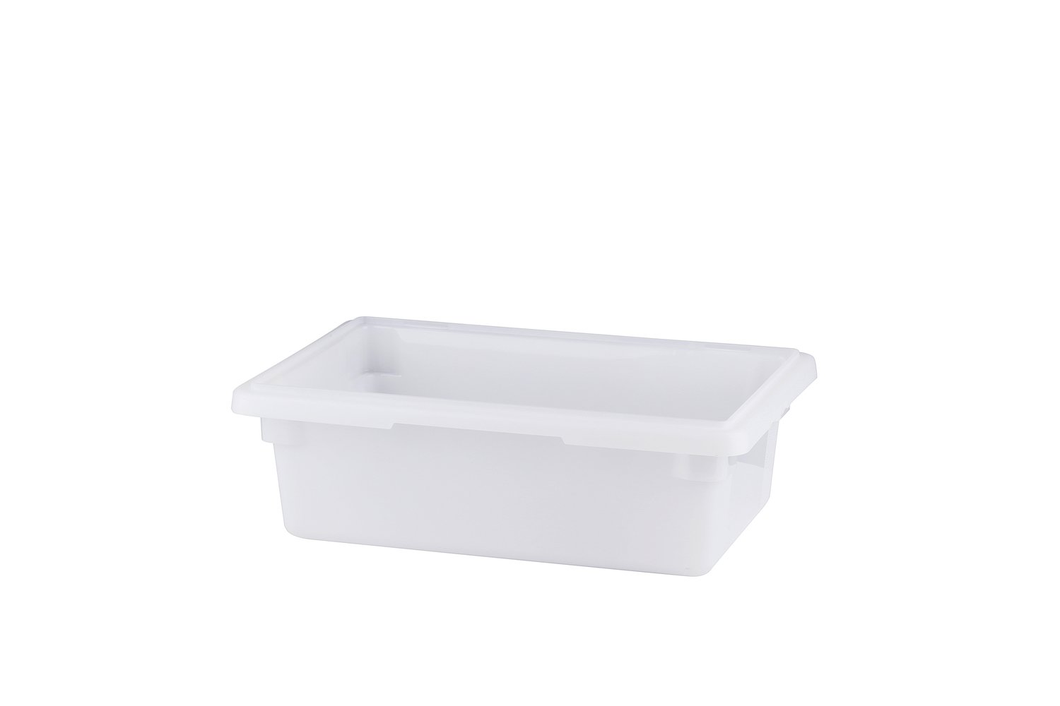 White Polypropylene Food Storage Box, 3.5 Gallon/11.4L, 18"x12"x6"H (P-067P)