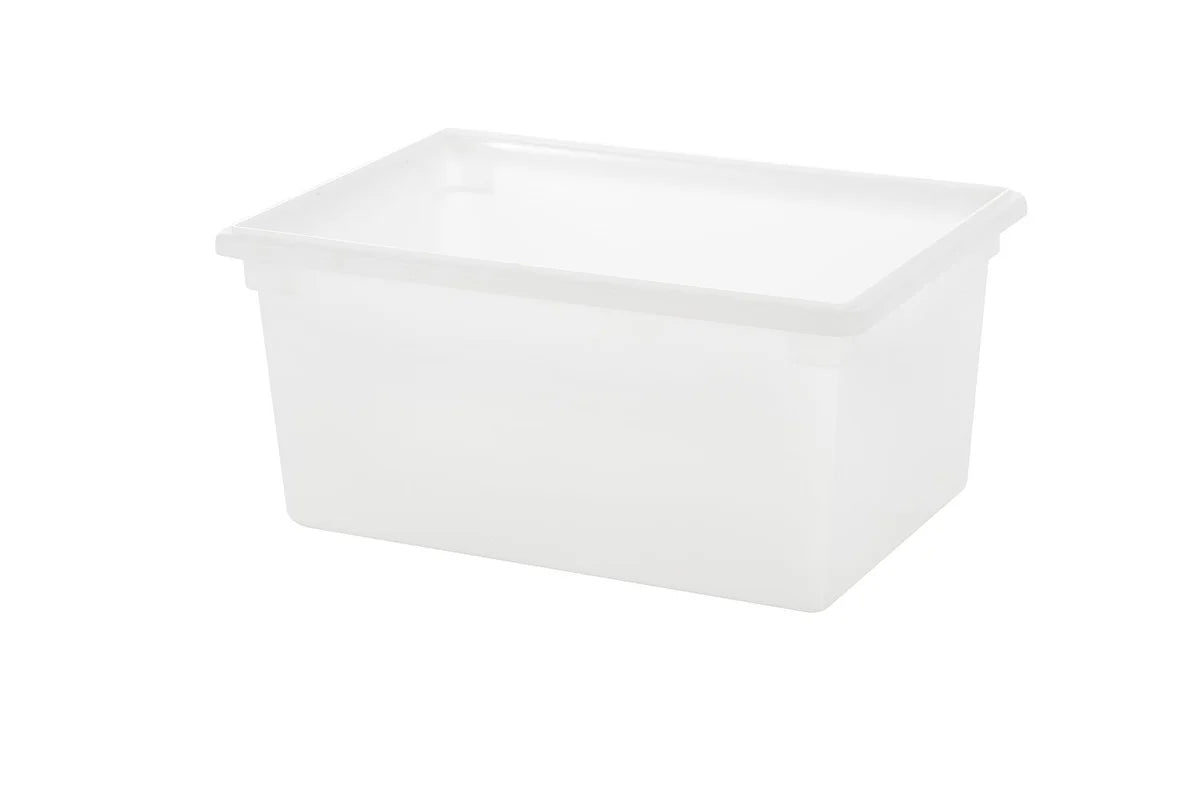 P-068C,White Polypropylene Food Storage Box,Half Size,5Gal/18L,18"x12"x9" - Chefcoca