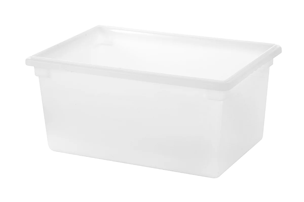 P-070P,White Polypropylene Food Storage Box, Full Size,17 Gallon/54L,18"x26"x9" - Chefcoca