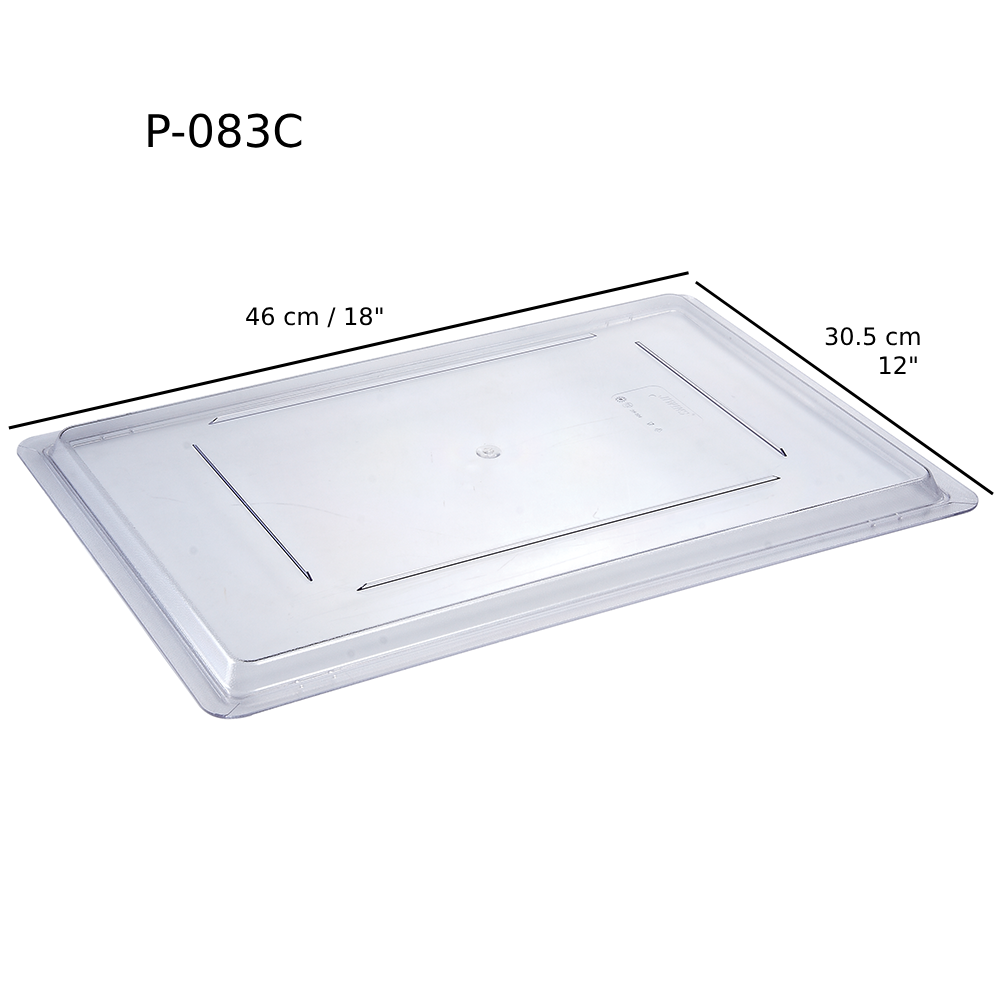 Clear Half-size Cover for P-072C/P-067C/P-068C, 18"x12" (P-083C) - Chefcoca