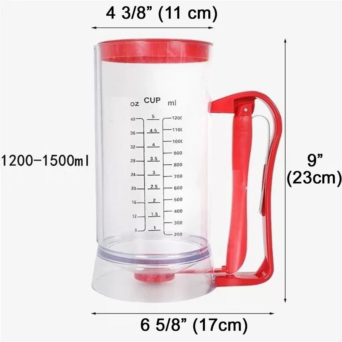 Pancake Batter Dispenser, 1200 ml - Chefcoca