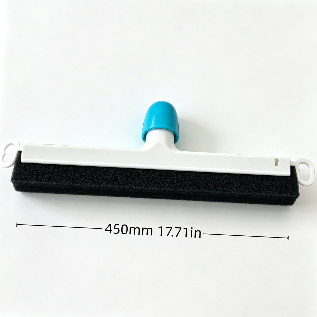CHEFCO,PFS-18D, DURA-FLEX Plastic Floor Squeegee with Rubber Blade, 18" (45 cm), Blue Frame / Black Blade