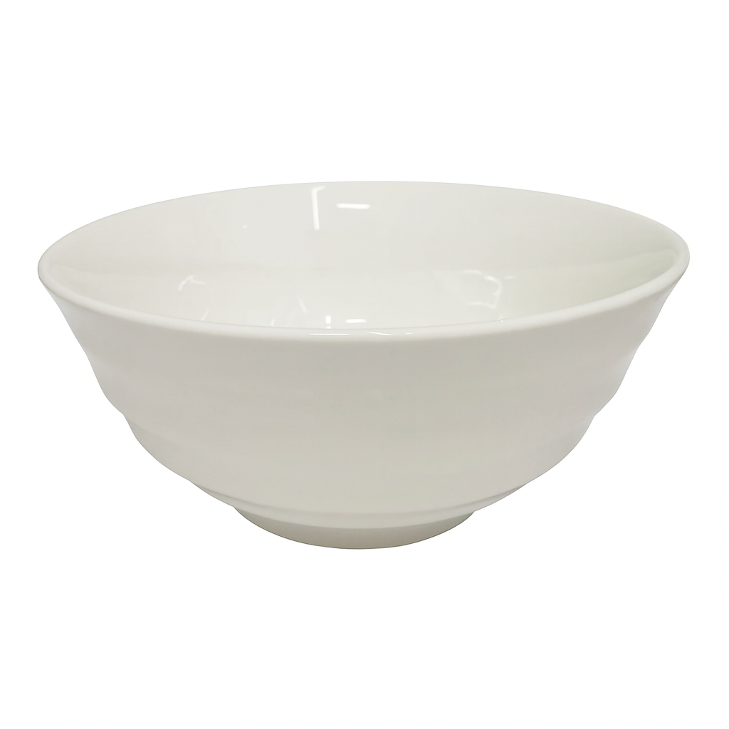 Chefco, 7" White Round Soup Bowl - Ceramic, White (PT00135)