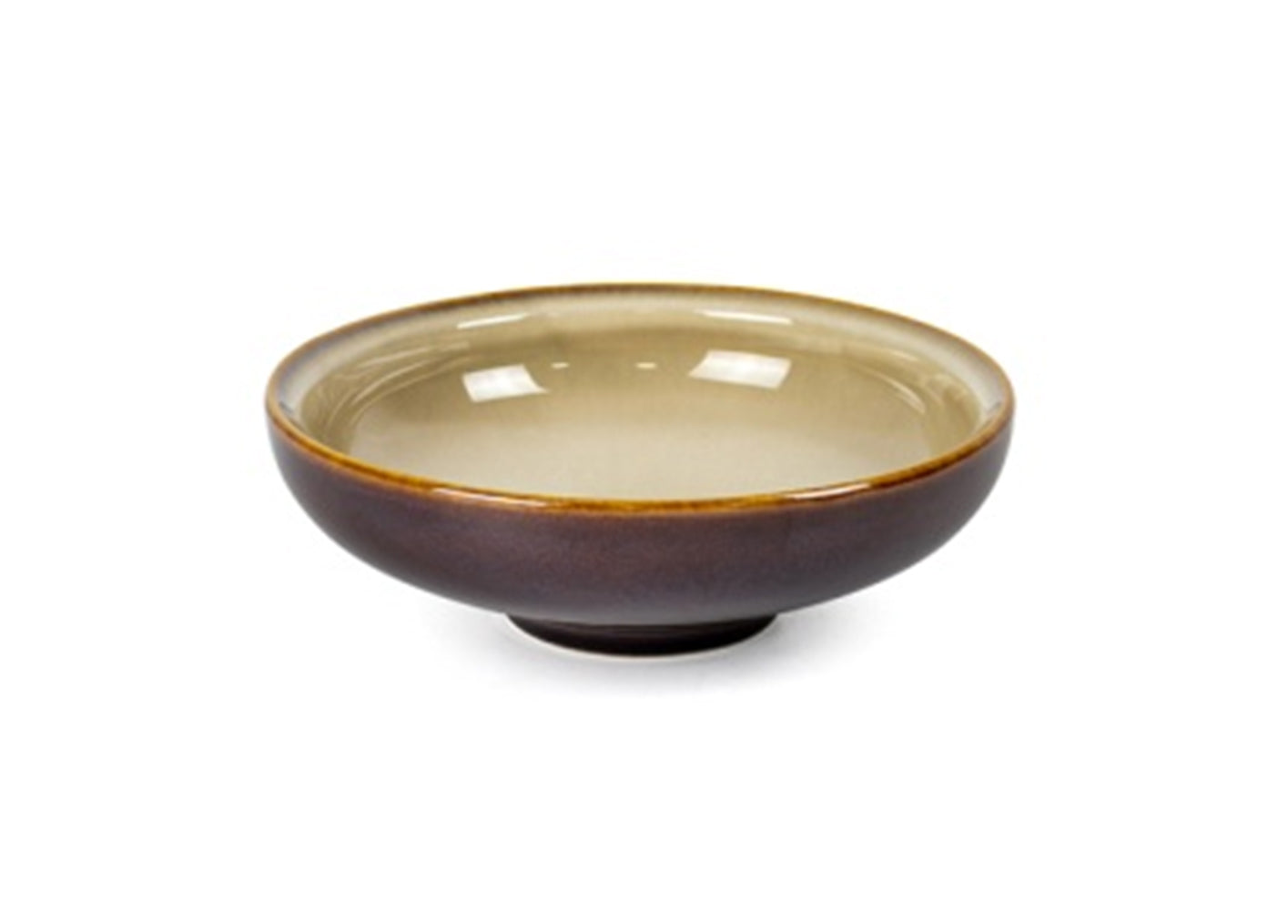 (PTC00613)  11“ Ceramic Brown kiln Round Deep Plate - Chefcoca